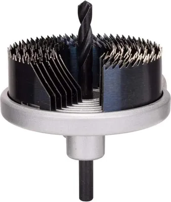 Produktbild von Bosch 2 609 255 635, Set, Akkuschrauber, Holz, Laminiertes Paneel, Schwarz, Edelstahl, Sechskantschaft, 26,32,45,51,64 mm