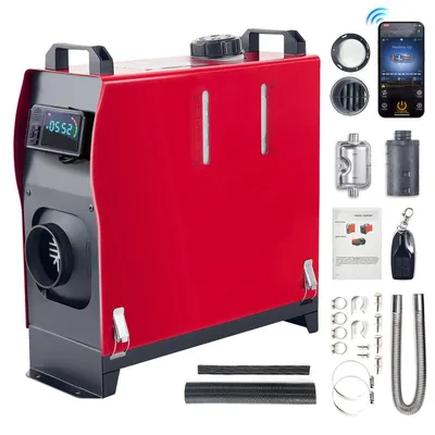 Image de Poêle diesel - 12V - Chauffage pour caravane - Chauffage pour voiture - Chauffage pour camping-car - Puissance de 5 kW - Réservoir de 5 litres