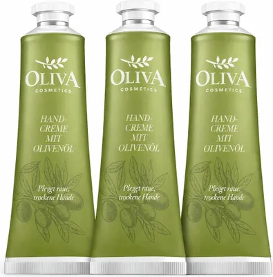 Produktbild von Oliva Handcreme mit Olivenöl, 3x30 ml