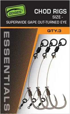 Produktbild von Fox Edges SWGO Chod Rigs - 3 Karpfenrigs, Größe:5