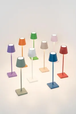 Immagine prodotto di Lampada a led da tavolo Poldina Pro Micro Rosso ricaricabile e dimmerabile con batteria fino a 12 ore