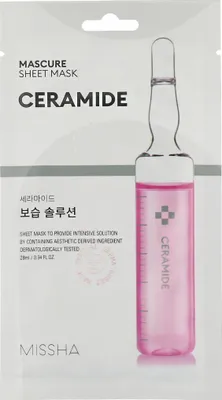 Image de Missha Mascure Ceramide Solution Sheet Mask Ceramide Face Mask, 28ml
