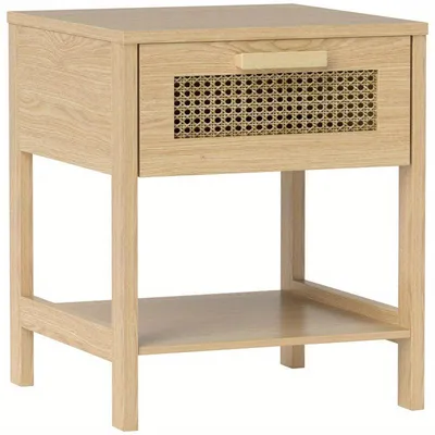 Obrázek produktu pro Noční stolek – Noční stolky – Přístavec – Komoda – Noční stolek – Přírodní design z ratanu
