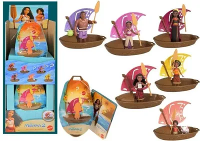 Obrázok produktu pre Figúrka Disney Vaiana – loďka s prekvapením, mix – Mattel