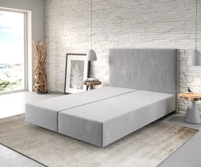 Produktbild von DELIFE Boxspringgestell Dream-Well 140x200 cm Mikrofaser Grau