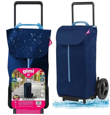 Obrázek produktu pro nákupní vozík skládací taška na kolečkách GIMI Komodo modrý 50 l 30 kg