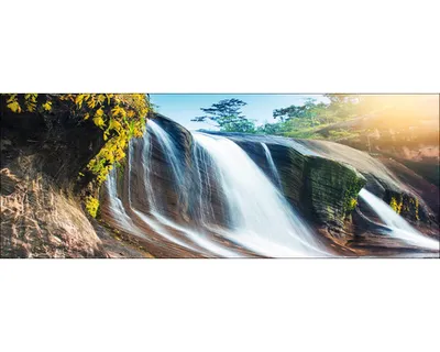 Produktbild von Glasbild Jungle Waterfall 80x30 cm