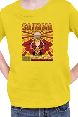 Produktbild von Kinder T-Shirt Manga Japan Anime Comics Animation One manga Punch Anime Man 049, 5-6 Jahr - 116 / Gelb