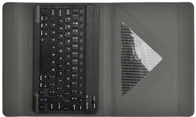 Image de Clavier Bluetooth sans fil universel pour tablettes de 10,1 pouces - Fixation magnétique - Pliable et portable pour tablettes de 10 pouces - Multifonctionnel