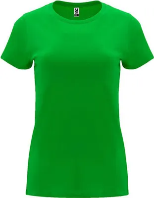 Produktbild von Roly CA6683 | Damen Capri T-Shirt, Tailliert und eng anliegend geschnitten - Farbe: Grass Green 83 - Größe: XL