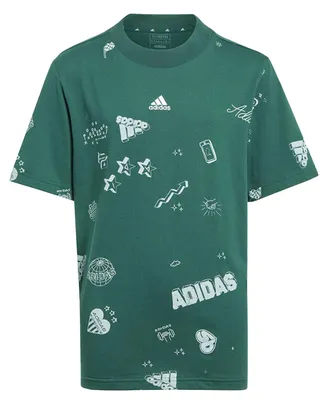 Immagine prodotto di Adidas - Maglietta "Bluv Q3" per bambini PP4386 (164) (verde)
