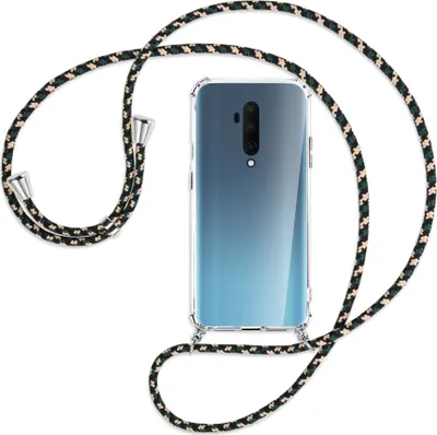 Produktbild von Handykette Backcover-Schutzhülle mit Band (Metall silberfarben) für OnePlus 7T Pro - camouflage