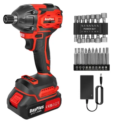 Image de Visseuse à chocs sans fil - Sans balais 21 V - Emmanchement carré 1,27 cm - Couple max. 1 500 Nm - Deux vitesses - Vitesse de rotation 0–3 200 tr/min - Batterie 1 500 mAh