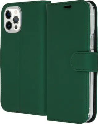 Productafbeelding van Accezz Wallet Softcase Bookcase voor de Apple iPhone 12 Pro Max - Groen