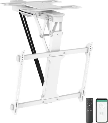 Produktbild von MyWall TV-Deckenhalterung HL47MW für Fernseher 32-75" / 81-190cm Funk- und App-Fernbedienung Weiß