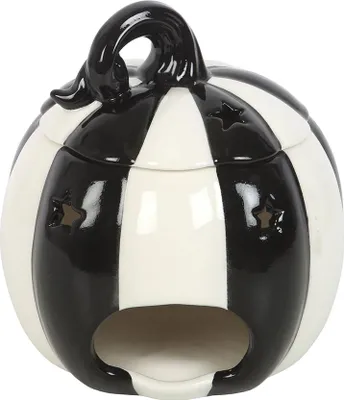 Image de Something Different - Brûleur à huile "Strange & Unusual", Citrouille rayée SD10166 (Taille unique) (Noir/Blanc)