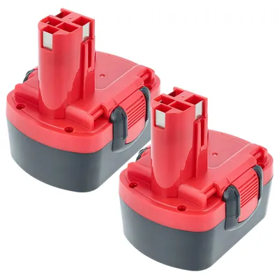 Produktbild von EXTENSILO 2x Akku Ersatz für Bosch 2 607 335 276, 2 607 335 275, 2 607 335 264, 2 607 335 263, 1617S0004W für Werkzeug (3300 mAh, NiMH, 14,4 V)