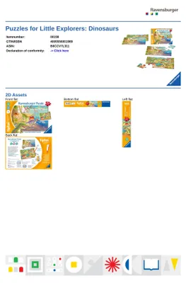 Produktbild von Puzzle für kleine Entdecker: Dinosaurier Ravensburger 00198