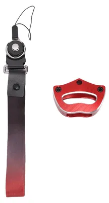 Immagine prodotto di Portachiavi con cordino, ricambio in lega di alluminio per Can-Am Spyder RS, RTS, RT, ST, STS, F3 (2014–2023), rosso