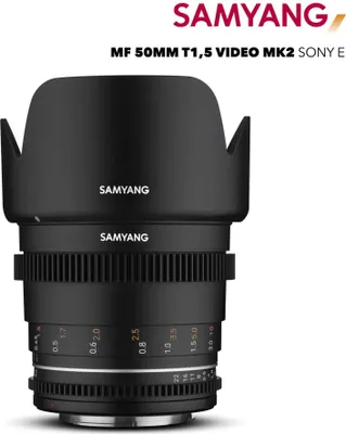 Zdjęcie produktu dla Samyang VDSLR 50mm T1.5 MK2, Obiektyw kinowy, 9/6, Sony E