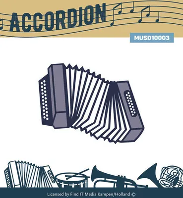 Produktbild von Stanzschablone - Find it - Musik - Accordion