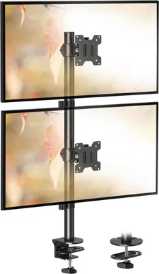 Obrázok produktu pre Držiak na 2 monitory 80 cm tyč 13-32 palcov 8 kg VESA 75x75 mm/100x100 mm