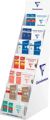 Produktbild von Clairefontaine Display Clairefontaine, Karton, H 1900 x L 480 x T 840 mm 296159C