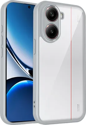 Obrázek produktu pro Pouzdro pro Xiaomi Redmi Turbo 4 Pro/Poco F7 průhledný zadní kryt s TPU rámečkem, odolné proti nárazům Šedá