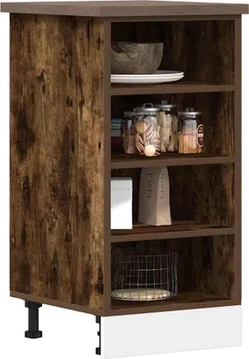 Produktbild von Möbel Unterschrank Riga Räuchereiche 40x44,5x81,5 cm Holzwerkstoff - Küchenschränke &55616