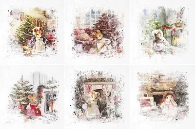 Produktbild von ITD Reispapier Decoupage Bastelpapier, RSM028 Mäuse