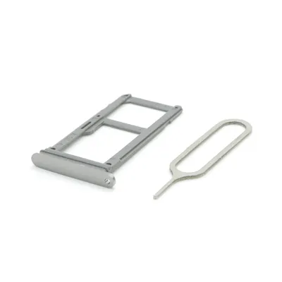 Produktbild von Samsung Galaxy S7 G930F Sim Karten Halter Tray Adapter Fach Stecker Slot + Nadel Silber
