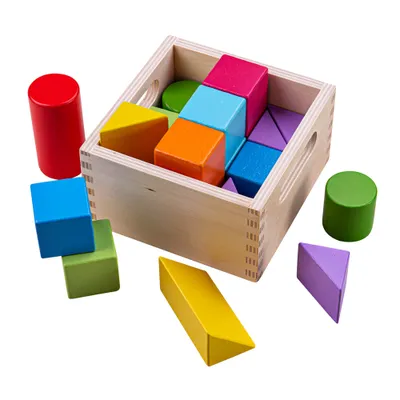 Obrázek produktu pro Bigjigs Baby První dřevěné kostky set 17 kusů