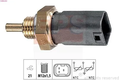 Produktbild von EPS 1.830.252 Kühlmitteltemperatursensor für RENAULT Clio III Schrägheck (BR0/1, CR0/1) TWINGO II (CN0) CLIO II (BB0/1/2, CB0/1/2) TWINGO I (C06)