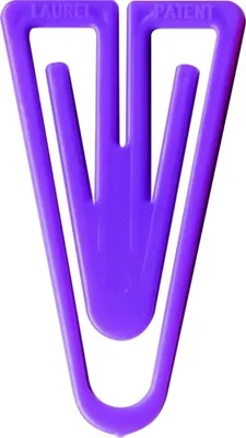 Produktbild von Büroklammern Plastiklips 35mm VE=200 Stück violett