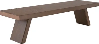 Produktbild von Schwibbogenbank breit braun (45x11x13cm) von Weigla Holzkunst