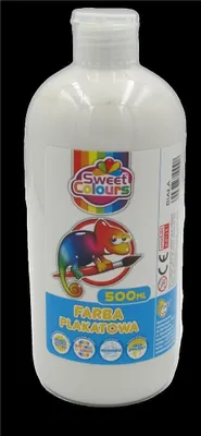 Image de Peinture pour affiches blanche 500ml