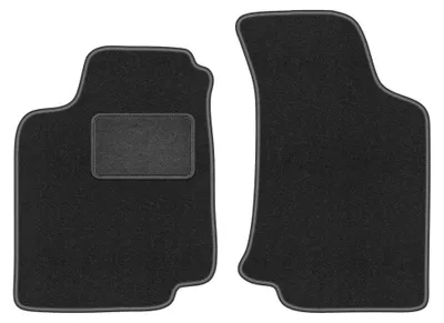 Productafbeelding van Velours voormatten voor Volkswagen Golf III 1993-2002 (cabrio/hatchback/stationwagen) – 2-delig, grafiet, op maat – Wielganizator LUX