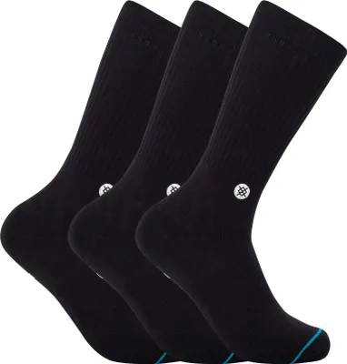 Produktbild von Stance 3er-Pack lässige Icon-Socken, Schwarz L