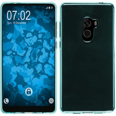Produktbild von PhoneNatic Case kompatibel mit Xiaomi Mi Mix 2 - türkis Silikon Hülle transparent Cover