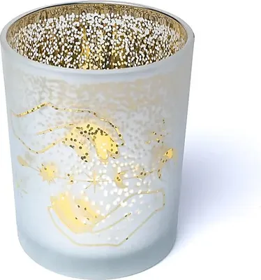 Produktbild von Kerzenhalter gefrostet/metallic spirituelle Hände -- 10x12,5 cm kaufen online
