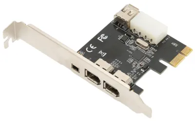 Obrázok produktu pre Karta PCIe 1x na 1394A so 4 portmi – vysokorýchlostná karta PCIe FireWire 1394A s priepustnosťou 2,5 Gb/s pre servery s Windows
