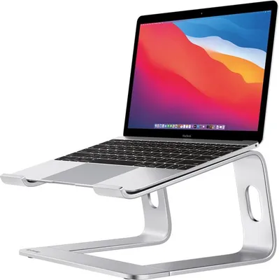 Immagine prodotto di Crong AluBench - Supporto per laptop in alluminio (argento)