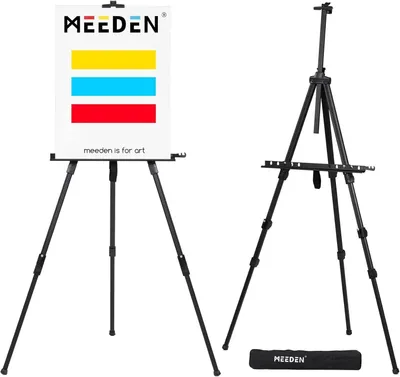 Produktbild von MEEDEN ES-6025 Staffelei 175 cm – Aluminium, Schwarz