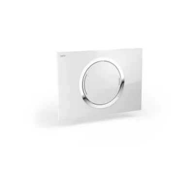 Immagine prodotto di Mepa Betätigungsplatte MEPAZERO 421854 2-Mengen Glas/weiss