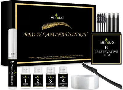 Produktbild von Augenbrauen-Laminierung & Wimpern-Lift-Set Augenbrauen-Lift-Kit DIY Augenbrauen-Dauerwellen-Dauerwellen-Kit Wave Lash Lifting-Kit fuer den Schoenheitssalon