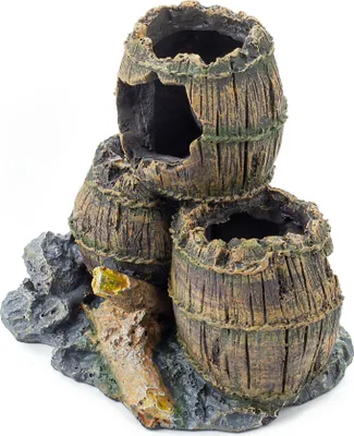 Produktbild von Happet Aquarium Ornament R014 Fässer 13 cm