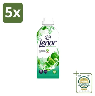 Produktbild von 5 x Lenor Freshness Guard Weichspüler - 800 ml - Vorratspackung - 5 Stücke