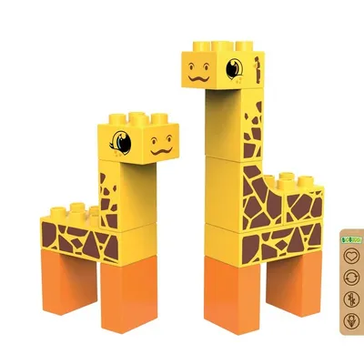 Produktbild von BiOBUDDi BB-0103, Bausatz, Orange, Gelb, 1,5 Jahr(e), 14 Stück(e), Junge/Mädchen, Kinder