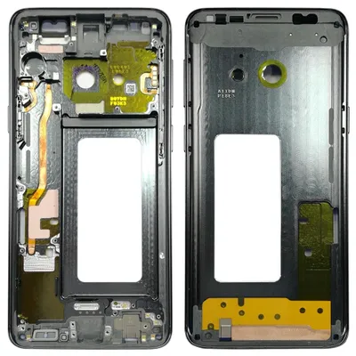 Image de Cadre central pour appareil photo en verre pour Samsung Galaxy S9 G960 G960F, gris