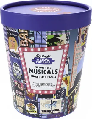Produktbild von 50 Must-See Musicals Bucket List 1000-Piece Puzzle